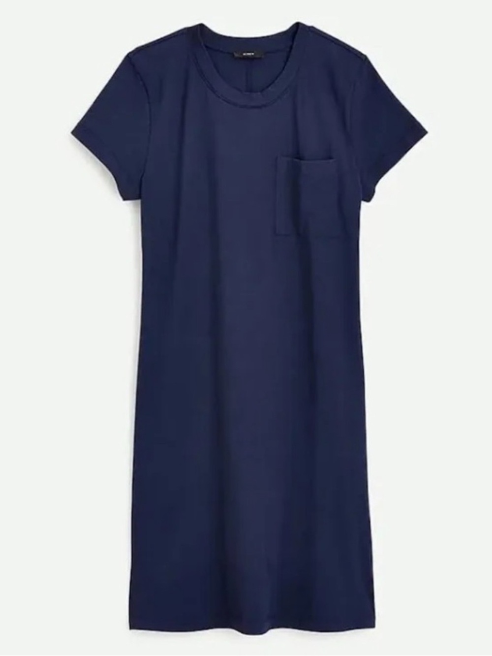 NWT J. Crew Classic Cotton Pocket Tee Dress in Navy